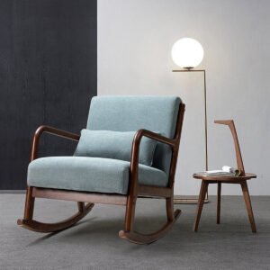 Nordic Comfort Wooden Rocking Chair