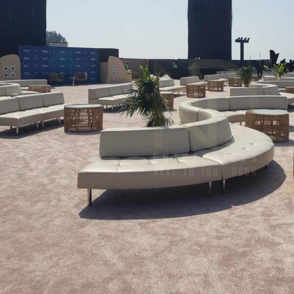 Infinity Curved Lounge Sofa – Low-Back (14 seater)