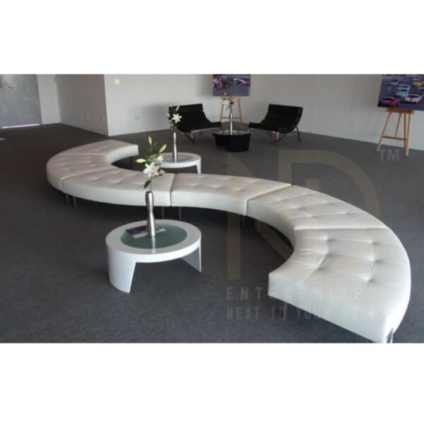 3 Serpentine Curve Lounge Sofa – Large Low-Back (15 Seater)