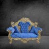 Royal Sapphire Throne Sofa
