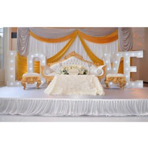 Imperial Regal Throne Sofa Set (with Stools)