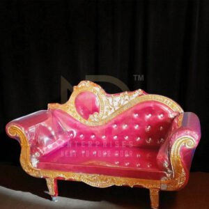 Golden Scarlet Bride & Groom Couch