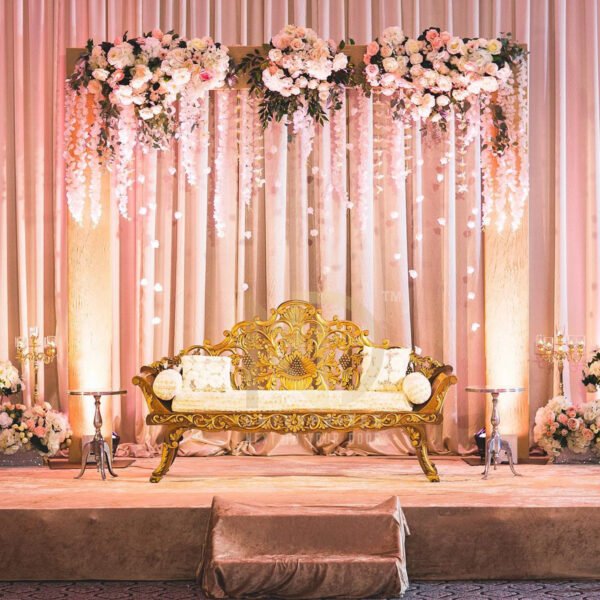 NDWCRS18 Golden Blossom Regal Wedding Sofa