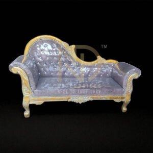 Royal Velvet Curve-Back Wedding Sofa
