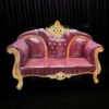 Royal Maroon Crown Wedding Sofa
