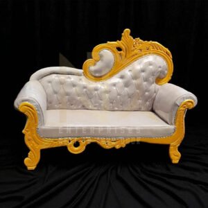 Golden Grace Wedding Stage Sofa