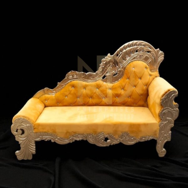 Golden Royal Carved Wedding Sofa