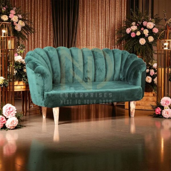 Emerald Velvet Wedding Hall Sofa