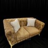 Royal Tufted Golden Sofa