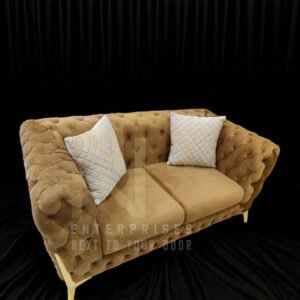 Royal Tufted Golden Sofa