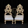 NDWVC02(A) Elegant Golden Carved Vidhi Chair Set