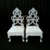 NDWVC09 Elegant Silver Carved Vidhi Chair Set