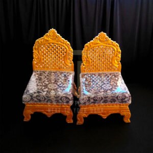 NDWVC10 Royal Golden Carved Vidhi Chair Set