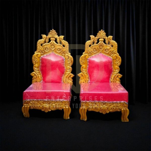 NDWVC12 Royal Golden Carved Vidhi Chair Set