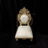 NDWVC14 Royal White & Gold Carved Vidhi Chair Set