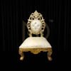 NDWVC14(a) Royal White & Gold Carved Vidhi Chair Set