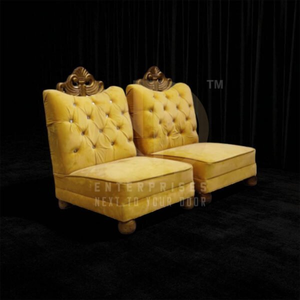 NDWVC15 Majestic Golden Velvet Vidhi Chair Set