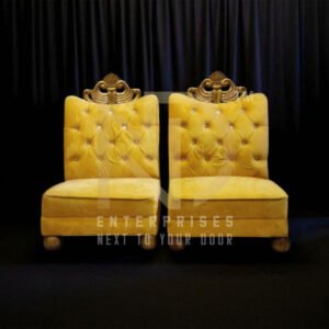 Majestic Golden Velvet Vidhi Chair Set