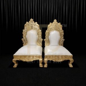 NDWVC19(a) Royal Gold Carved Vidhi Chairs