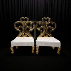 NDWVC26 Royal Golden Leaf Vidhi Chair Set
