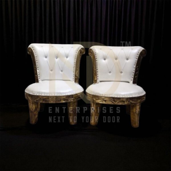 NDWVC29 Royal Pearl White Vidhi Chair Set