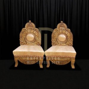 Regal Carved Wooden Vidhi Chair Set
